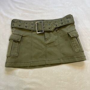 Urban Outfitters Green Cargo Mini Skirt Casual